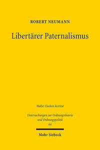 Vorderes Coverbild Libertärer Paternalismus