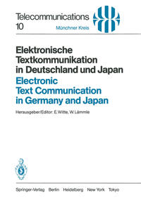 Vorderes Coverbild Elektronische Textkommunikation in Deutschland und Japan / Electronic Text Communication in Germany and Japan