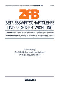 Vorderes Coverbild Betriebswirtschaftslehre und Rechtsentwicklung