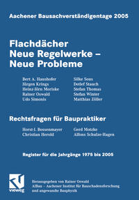Vorderes Coverbild Aachener Bausachverständigentage 2005