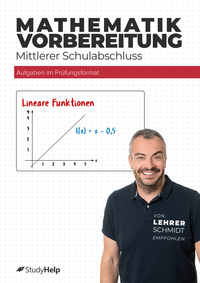 Vorderes Coverbild Mathe-Abschlussprüfung - Dein Trainingsheft mit Prüfungsaufgaben & Lösungen
