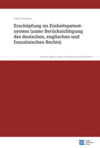 Vorderes Coverbild Erschöpfung im Einheitspatentsystem (unter Berücksichtigung des deutschen, englischen und französischen Rechts)