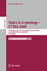 Vorderes Coverbild Topics in Cryptology - CT-RSA 2009