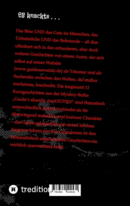 Rückseitencover Es knackte ...