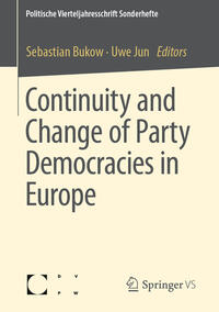 Vorderes Coverbild Continuity and Change of Party Democracies in Europe