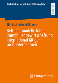 Vorderes Coverbild Betreibermodelle für die Immobilienbewirtschaftung international tätiger Großunternehmen