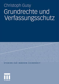 Vorderes Coverbild Grundrechte und Verfassungsschutz