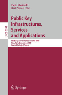 Vorderes Coverbild Public Key Infrastructures, Services and Applications