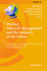 Vorderes Coverbild Product Lifecycle Management and the Industry of the Future