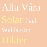 Vorderes Coverbild Alla Våra Solar