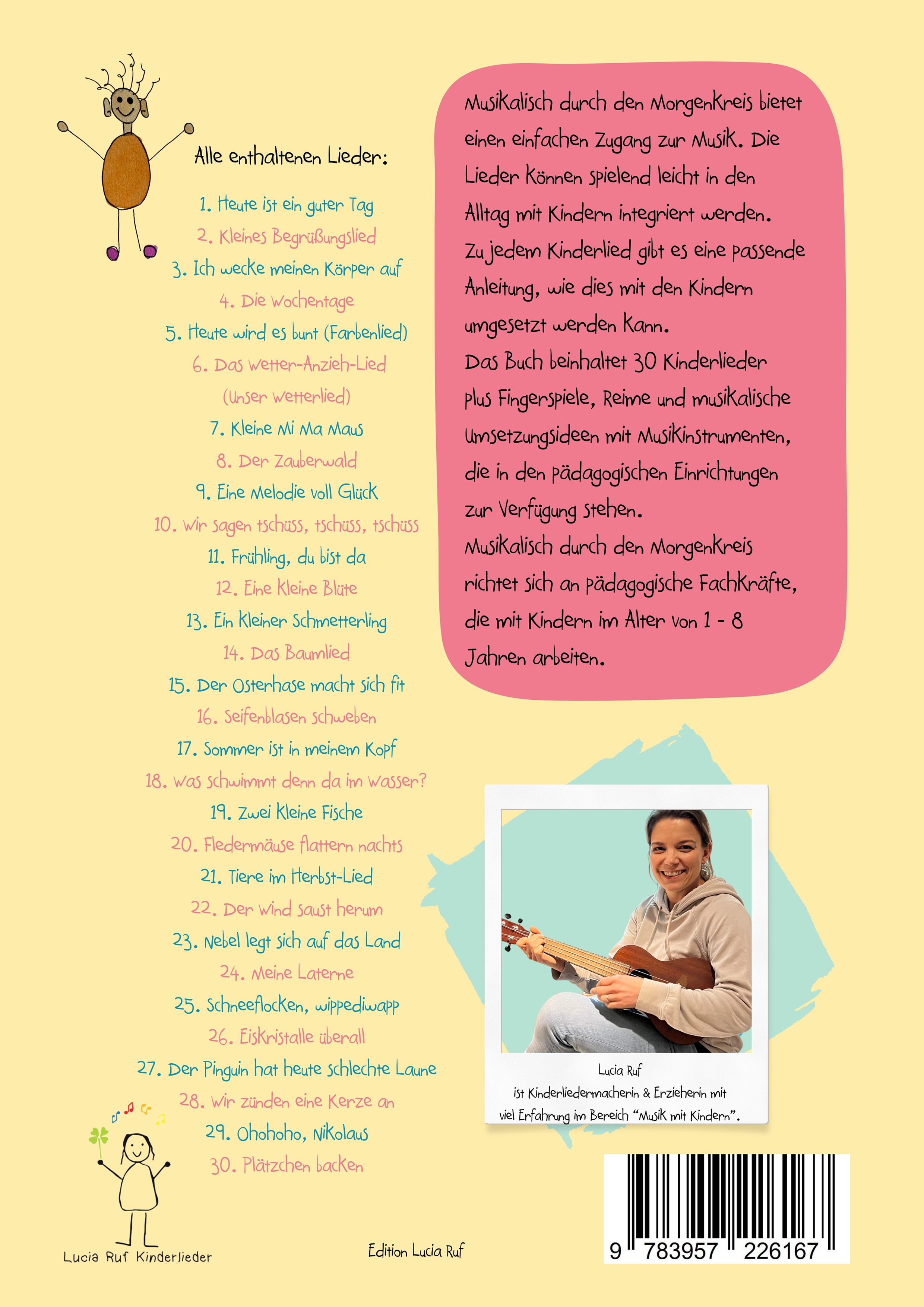 Rückseitencover Musikalisch durch den Morgenkreis: Liederbuch mit CD