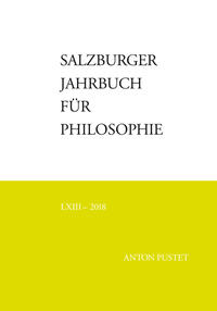 Vorderes Coverbild Salzburger Jahrbuch für Philosophie