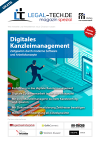 Vorderes Coverbild Legal Tech-Magazin Spezial: Digitales Kanzleimanagement