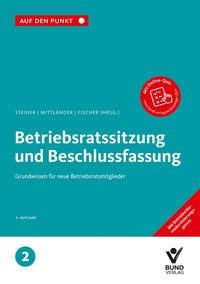 Vorderes Coverbild Betriebsratssitzung und Beschlussfassung