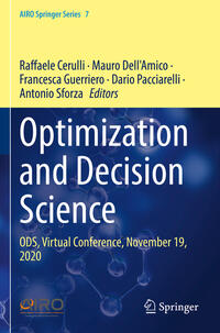 Vorderes Coverbild Optimization and Decision Science