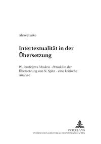 Vorderes Coverbild Intertextualität in der Übersetzung