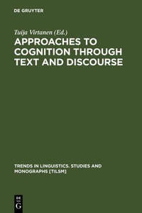 Vorderes Coverbild Approaches to Cognition through Text and Discourse