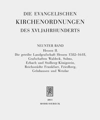 Vorderes Coverbild Die evangelischen Kirchenordnungen des XVI. Jahrhunderts