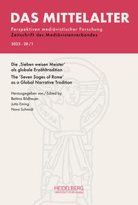 Vorderes Coverbild Das Mittelalter. Perspektiven mediävistischer Forschung : Zeitschrift... / 2023, Band 28, Heft 1
