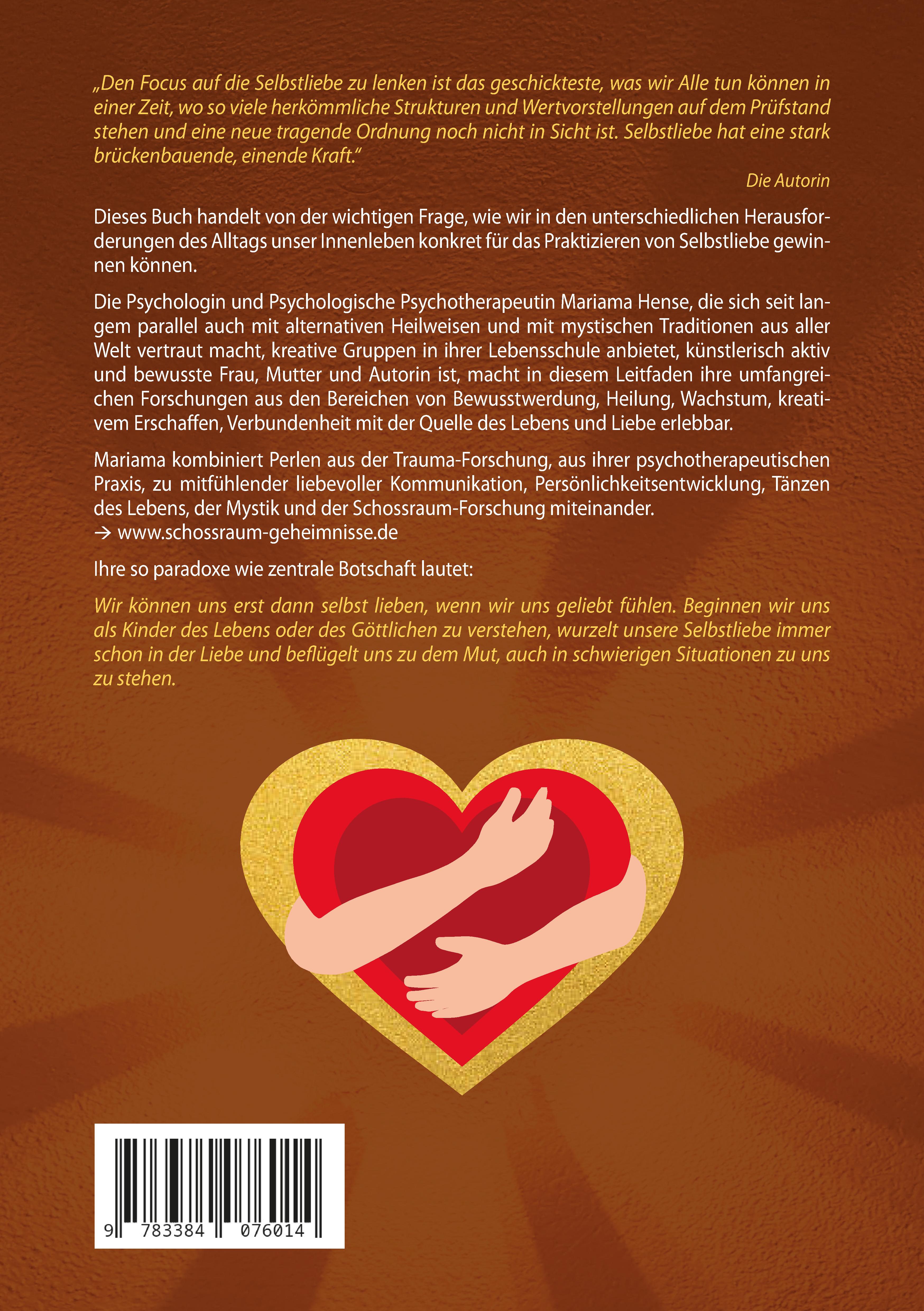 Rückseitencover Wege in die Selbstliebe