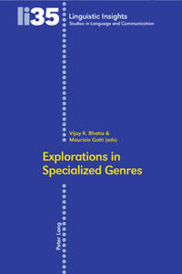Vorderes Coverbild Explorations in Specialized Genres