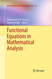 Vorderes Coverbild Functional Equations in Mathematical Analysis