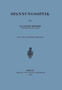 Vorderes Coverbild Spannungsoptik