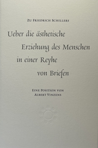 Vorderes Coverbild Schillers Zeitschrift "Die Horen" als Gefäß seiner Ästhetischen Briefe