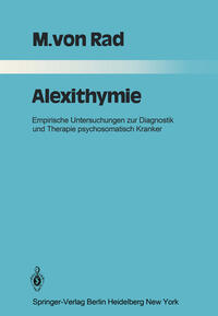 Vorderes Coverbild Alexithymie