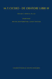 Vorderes Coverbild M. Tullius Cicero: De oratore libri III. Kommentar / Book III, 96-230