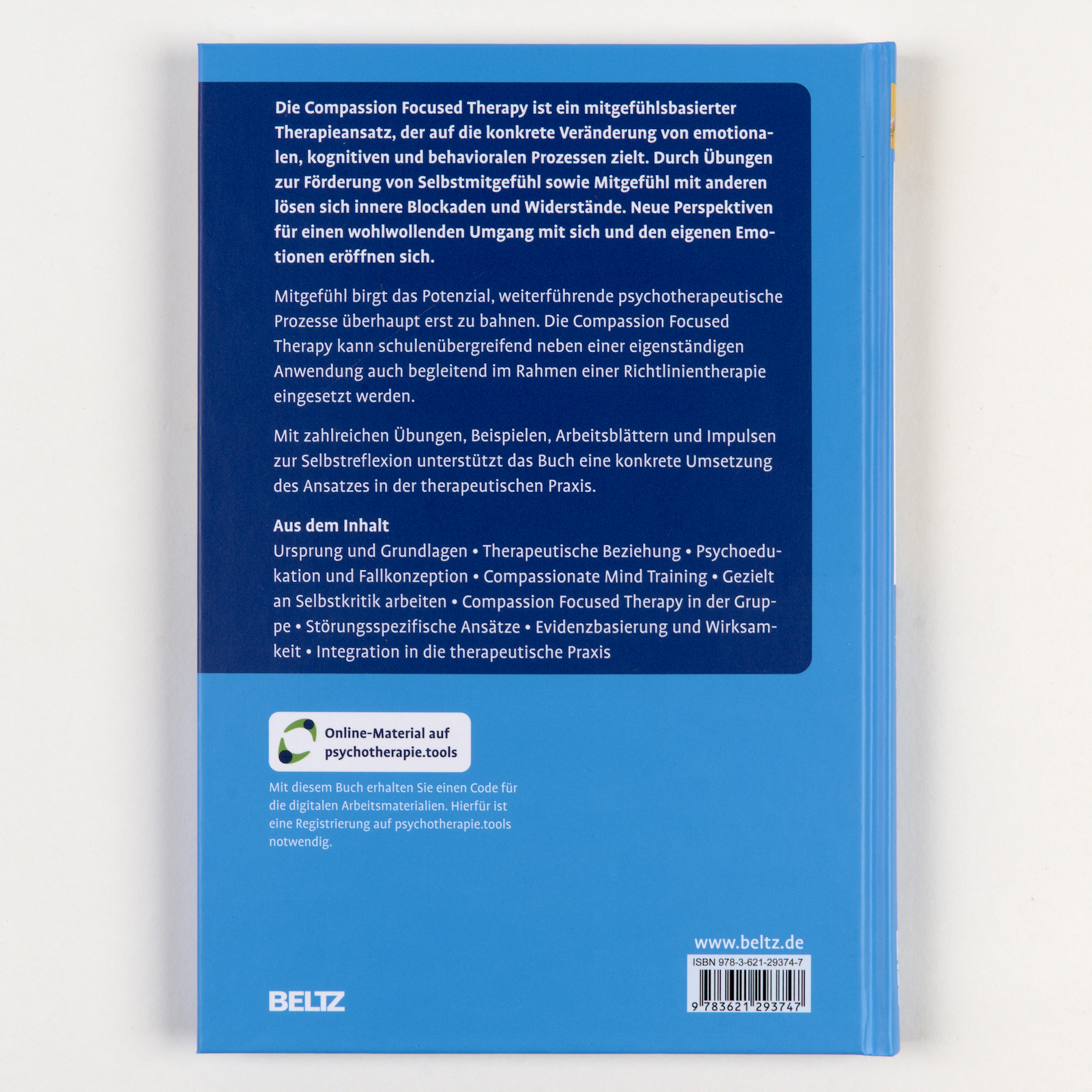 Rückseitencover Compassion Focused Therapy in der Praxis