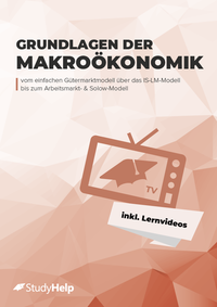 Vorderes Coverbild Grundlagen der Makroökonomik (VWL) Lernheft für Studierende inkl. Lernvideos, Aufgaben & Lösungen
