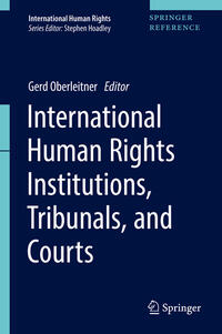 Vorderes Coverbild International Human Rights Institutions, Tribunals, and Courts