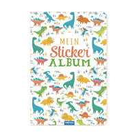 Vorderes Coverbild Trötsch Mein Stickeralbum Dino Stickerbuch