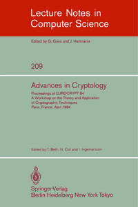 Vorderes Coverbild Advances in Cryptology