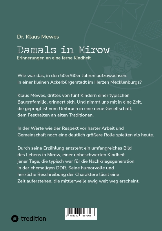 Rückseitencover Damals in Mirow