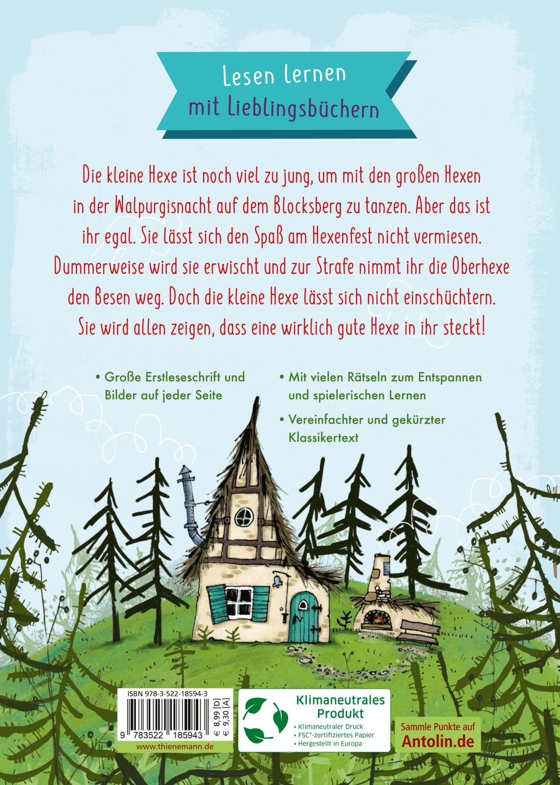 Rückseitencover Kleine Lesehelden: Die kleine Hexe