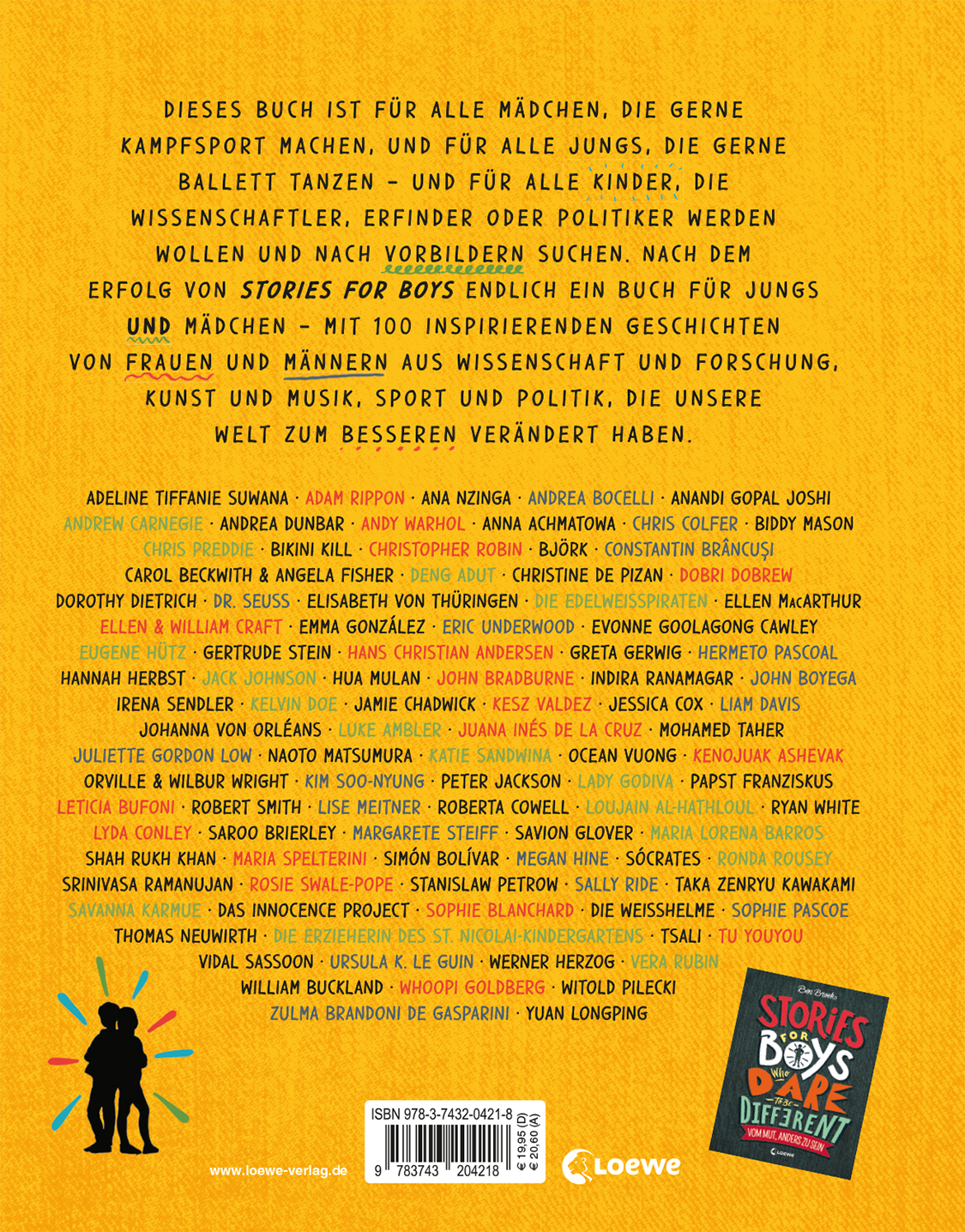 Rückseitencover Stories for Kids Who Dare to be Different - Vom Mut, anders zu sein