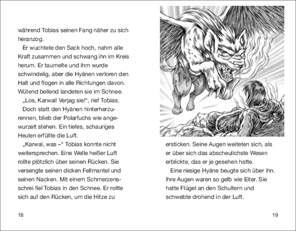 Beispielinhalt (Bild) Beast Quest (Band 42) - Rachak, die Frostklaue