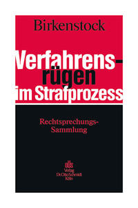 Vorderes Coverbild Verfahrensrügen im Strafprozess