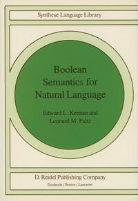 Vorderes Coverbild Boolean Semantics for Natural Language