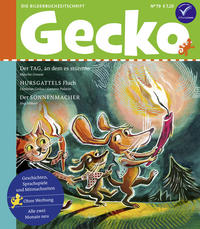 Vorderes Coverbild Gecko Kinderzeitschrift Band 79