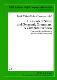 Vorderes Coverbild Elements of Slavic and Germanic Grammars: A Comparative View
