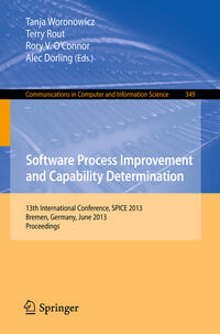 Vorderes Coverbild Software Process Improvement and Capability Determination