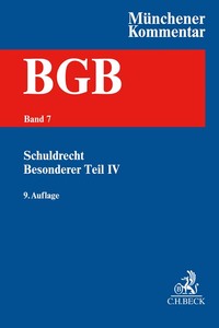 Vorderes Coverbild Münchener Kommentar zum Bürgerlichen Gesetzbuch Bd. 7: Schuldrecht -Besonderer Teil IV §§ 705-853, Partnerschaftsgesellschaftsgesetz, Produkthaftungsgesetz