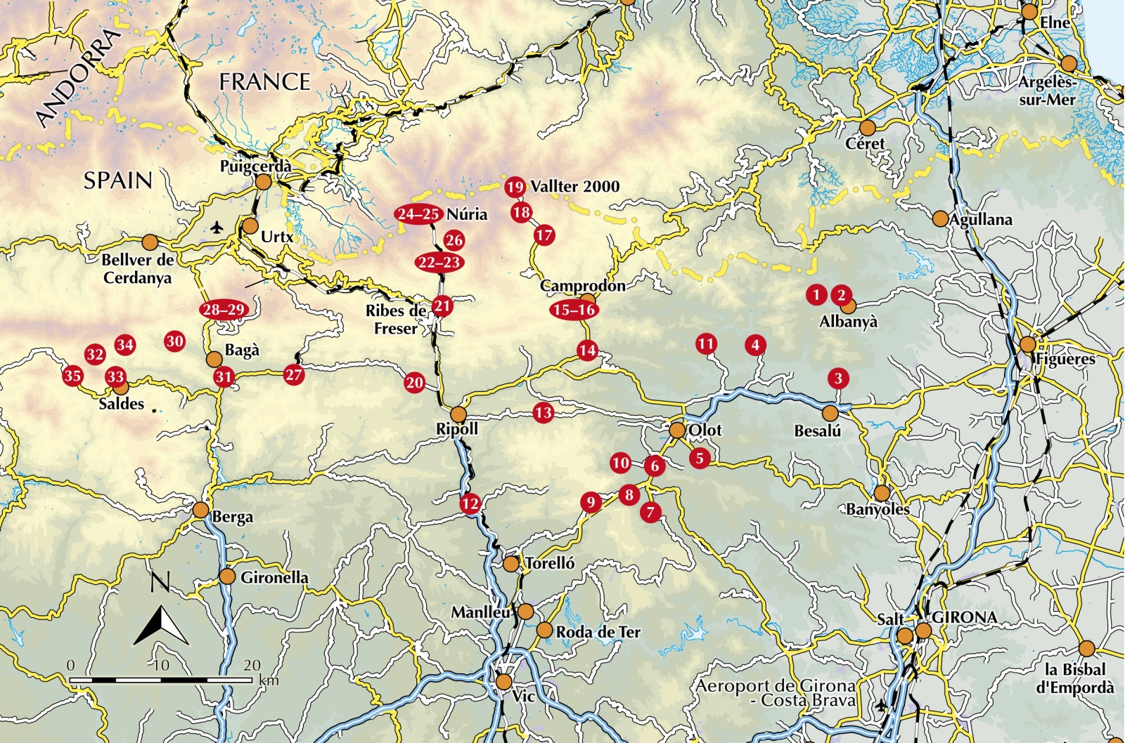 Beispielinhalt (Bild) Walking in Catalunya - Girona Pyrenees