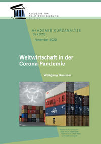 Vorderes Coverbild Weltwirtschaft in der Corona-Pandemie