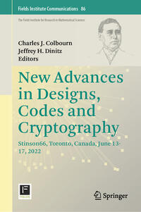 Vorderes Coverbild New Advances in Designs, Codes and Cryptography