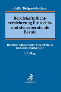Vorderes Coverbild Berufshaftpflichtversicherung für rechts- und steuerberatende Berufe