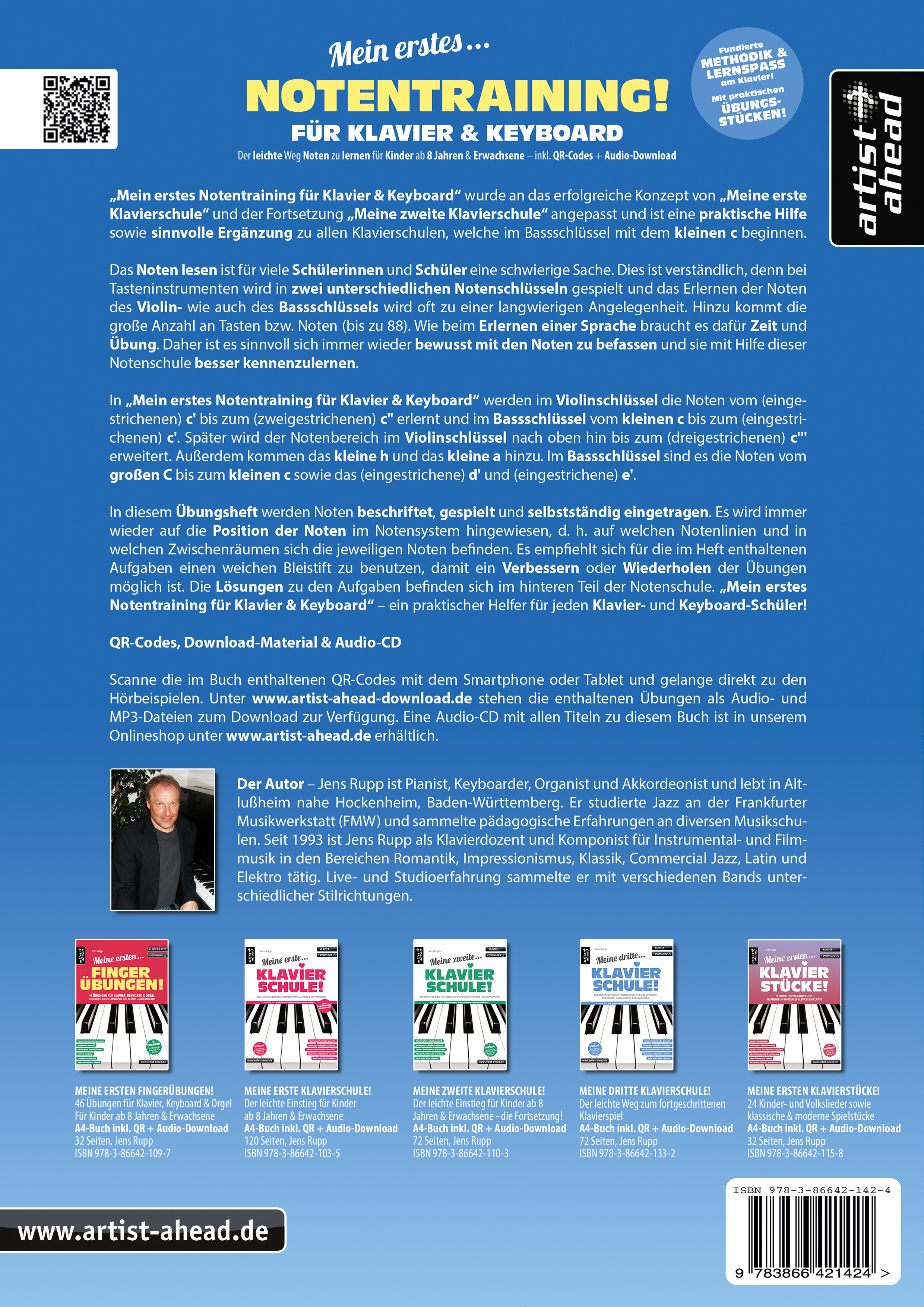 Rückseitencover Mein erstes Notentraining für Klavier & Keyboard!